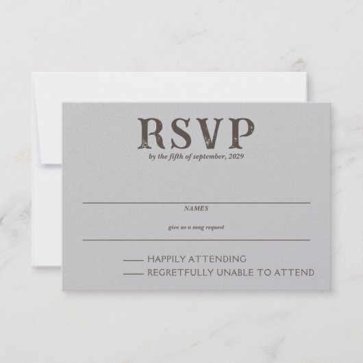 strandpaar RSVP kaartje (Voorkant)