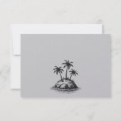 strandpaar RSVP kaartje (Achterkant)