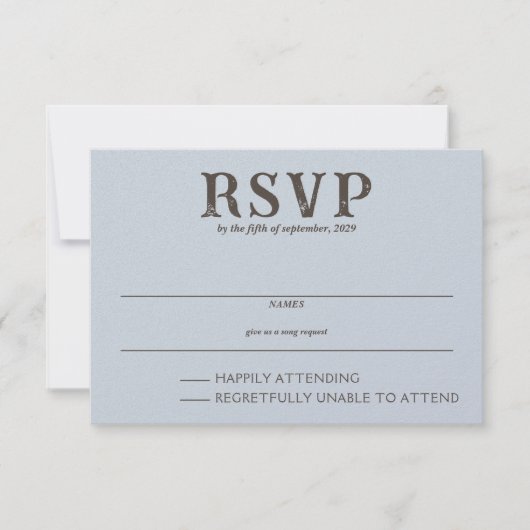 strandpaar RSVP kaartje (Voorkant)