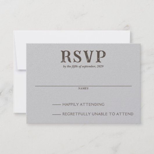 strandpaar RSVP kaartje (Voorkant)