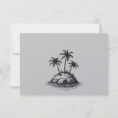 strandpaar RSVP kaartje (Achterkant)