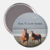 Strandpaarden magneet (Voorkant / Achterkant)