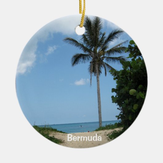 Strandpad, Bermuda Keramisch Ornament (Voorkant)
