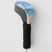 Strandpad | Gekleurde Oceaan Waterverf Golfheadcover (Schuin)