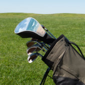 Strandpad | Gekleurde Oceaan Waterverf Golfheadcover (Insitu)
