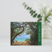 strandpad oahu briefkaart (Staand voorkant)