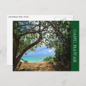 strandpad oahu briefkaart (Voorkant / Achterkant)