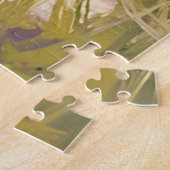 Strandpad | Oceaan Aquarel Kust Geschilderd Legpuzzel (Zijkant)