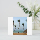 Strandpalm Briefkaart (Staand voorkant)