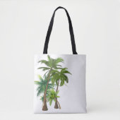 Strandpalmbomen Oceaan Bruiloft Tote Bag (Voorkant)