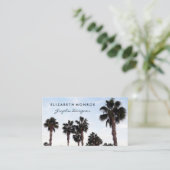 Strandpalmbomen, Reizen & Toerisme Visitekaartje (Staand voorkant)