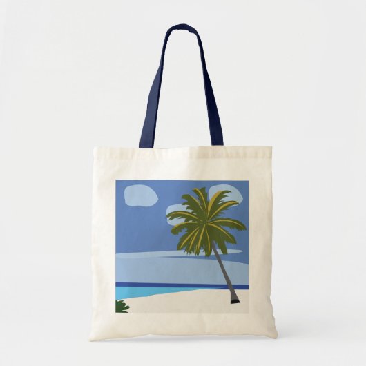 Strandpalmboom tote bag (Voorkant)