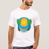 Strandpalmboomhangmat T-shirt (Voorkant)