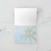 Strandpalmen String Lights Blank Alle gelegenheden Bedankkaart (Binnen)