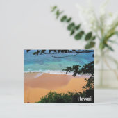 strandparadijs hawaii briefkaart (Staand voorkant)
