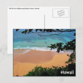 strandparadijs hawaii briefkaart (Voorkant / Achterkant)