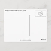 strandparadijs hawaii briefkaart (Achterkant)