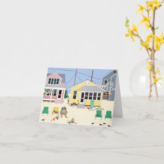 Strandparadijs! Kaart (Gele Bloem)