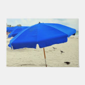 Strandparaplu meeuwen in het zand deurmat (Voorkant)