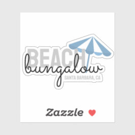 Strandparaplu vakantiewoning - Vinyl Sticker