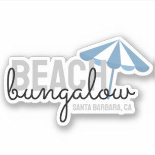 Strandparaplu vakantiewoning - Vinyl Sticker