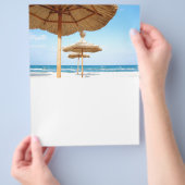 strandparaplu's BEACH GRASS UMBRELLAS OCEAN Flyer (Hand)