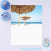 strandparaplu's BEACH GRASS UMBRELLAS OCEAN Flyer (Enkel)