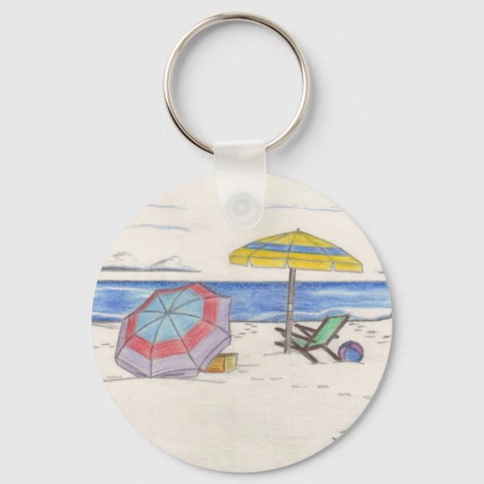 STRANDPARAPLUS sleutelhanger (Voorkant)