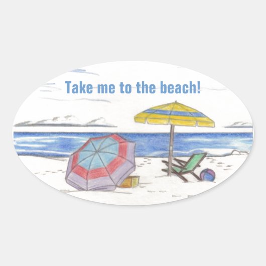 STRANDPARAPLU'S stickers (4) (Voorkant)