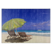 Strandparasol, Abaco, Bahama's Snijplank (Voorkant)
