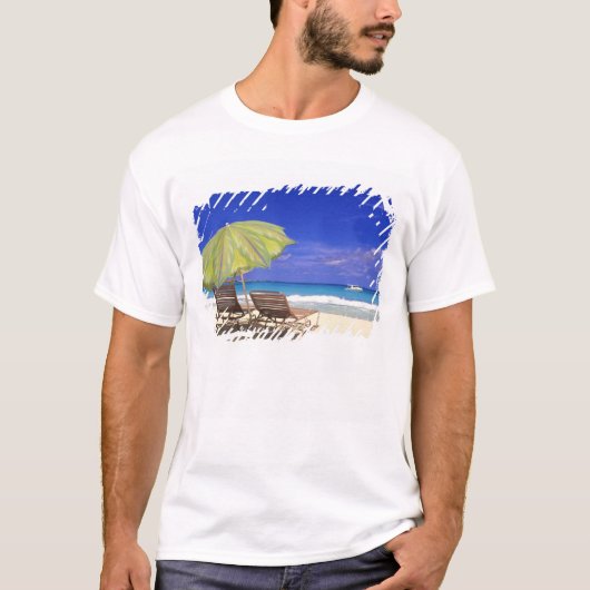 Strandparasol, Abaco, Bahama's T-shirt (Voorkant)