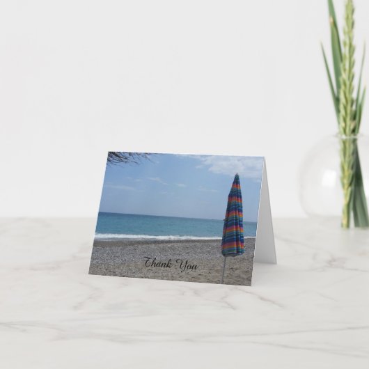 Strandparasol en Oceaan Bedankt (Voorkant)