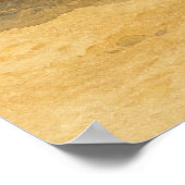 Strandparasol en Stoel Waterverf Poster (Hoek)