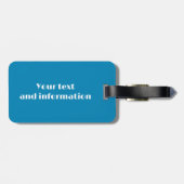 Strandparasol Felgekleurd Tropisch Bagagelabel (Achterkant horizontaal)