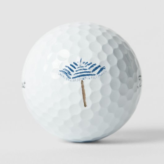 Strandparasol Golfballen (Voorkant)