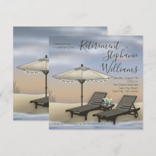 Strandparasol   Lichten   Stoelen Zonsondergang Pe Kaart
