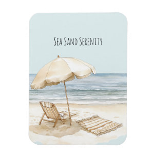 Strandparasol Oceaan Zee Zand Sereniteit Magneet