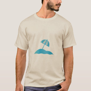 Strandparasol Zomerstemming Minimalistische T-Shir T-shirt