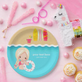 strandpartij papieren bordje (Feest)