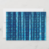 STRANDPARTIJ Retro blauwe golven verjaardagsuitnod Kaart (Achterkant)