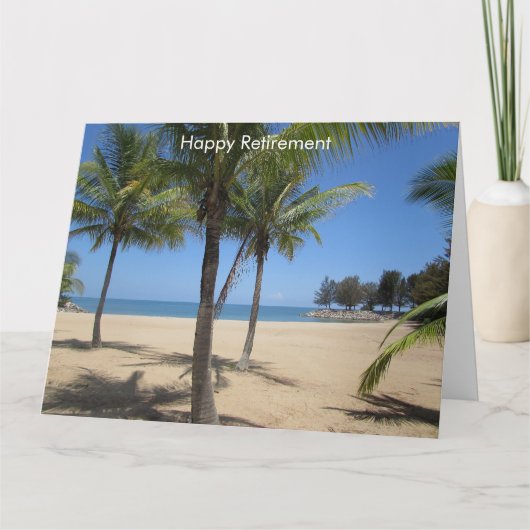 strandpensioenkaart groot kaart (Voorkant)