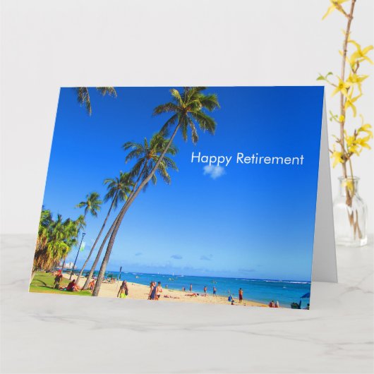 strandpensioenkaart groot kaart (Gele Bloem)