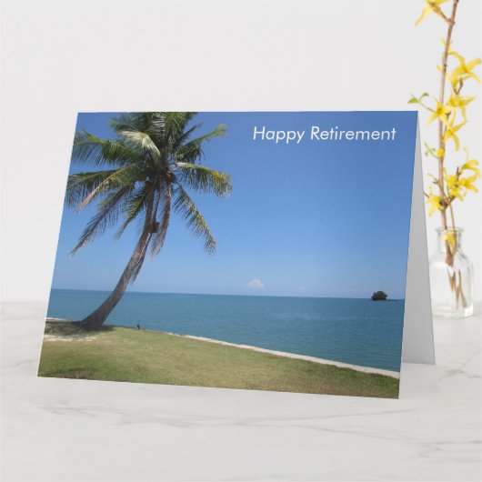 strandpensioenkaart groot kaart (Gele Bloem)