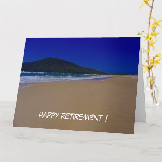 strandpensionering groot kaart (Gele Bloem)