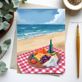 Strandpicknick | Oceaanoever Schilderkaart
