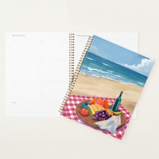 Strandpicknick | Schilderij van de Oceaankust Planner (Display)