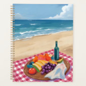 Strandpicknick | Schilderij van de Oceaankust Planner (Voorkant)