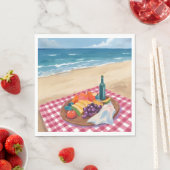Strandpicknick | Schilderij van de Oceaankust Servet (Insitu)
