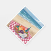 Strandpicknick | Schilderij van de Oceaankust Servet (Hoek)