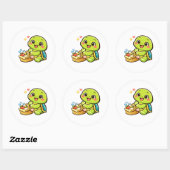 Strandpicknick Snack Ronde Sticker (Vel)